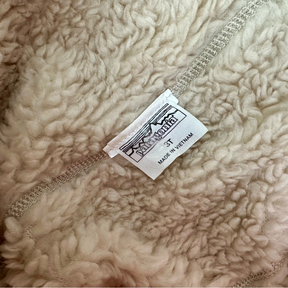 Patagonia Baby Reversible Tribbles Hoody Jacket Fuchsia & Navy - Picture 8 of 8